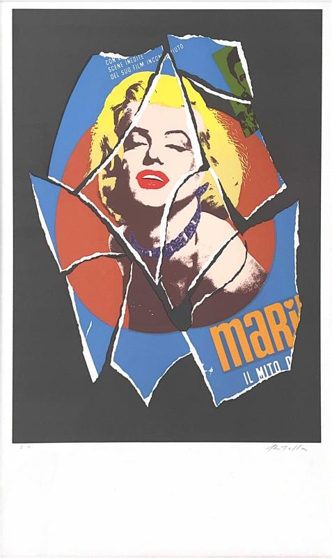 Mimmo Rotella, Marilyn