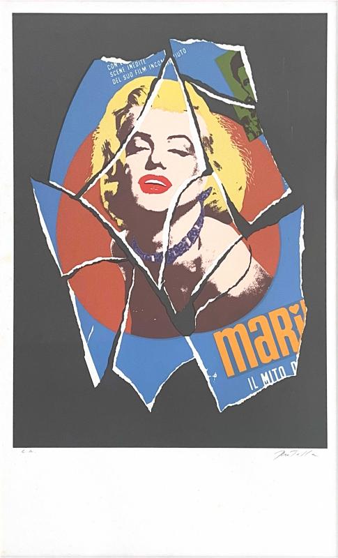 Mimmo Rotella, Marilyn