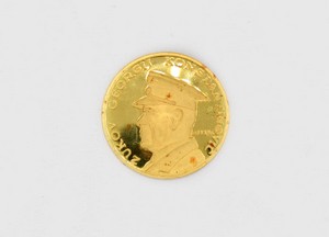 Medaglia in oro con il ritratto di Zukov Georghij Kostantinovic, Enciclopedia numismatica internazionale