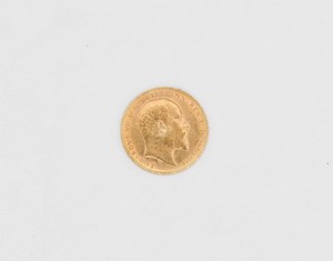 Sterlina Edoardo VII, in oro