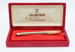 Penna stilografica in oro massiccio 8k, Aurora Gran lusso