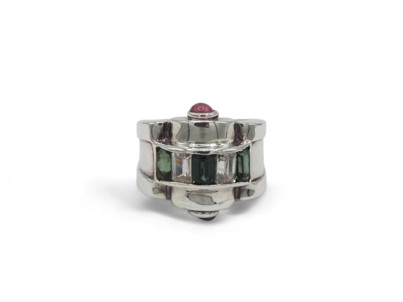 Anello in argento 925 e pietre