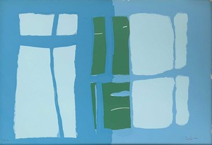 Antonio Corpora, Serigrafia dalla cartella Voies de la couleur - Signes du silence