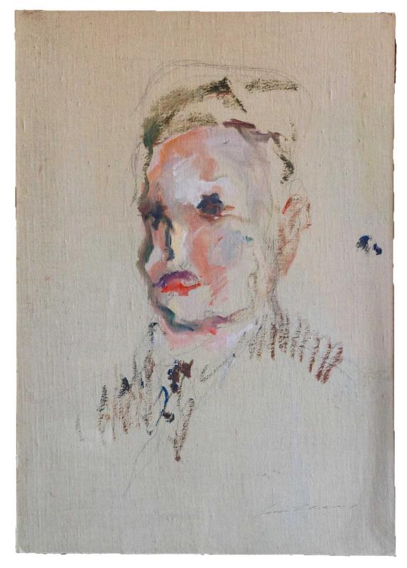 Ernesto Treccani, Attribuito a, Viso di uomo Ernesto Treccani, Attribuito a, Viso di uomo