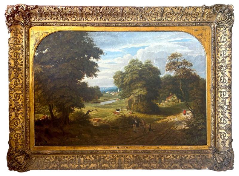 Attribuito a William Frederick Witherington,R.A. (1785-1865), Paesaggio inglese Attribuito a William Frederick Witherington,R.A. (1785-1865), Paesaggio inglese