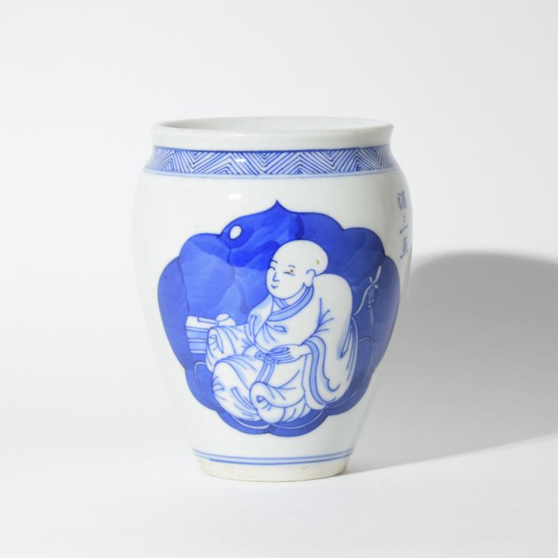 Vaso Cinese bianco-blu