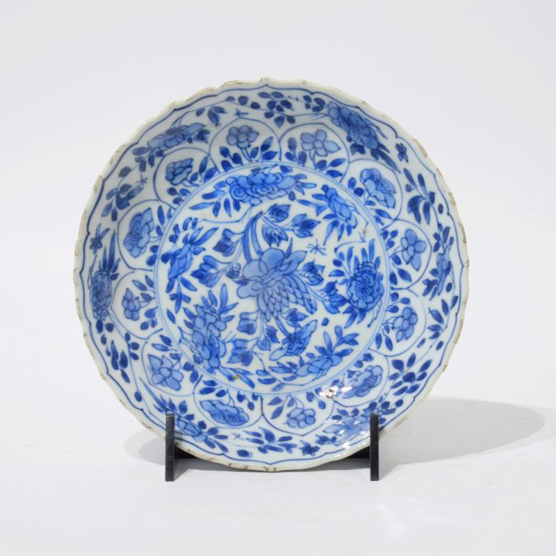 Bel piatto cinese bianco-blu