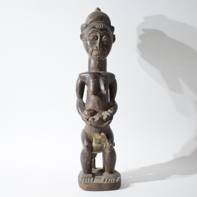 Scultura africana raffigurante maternità Scultura africana raffigurante maternità