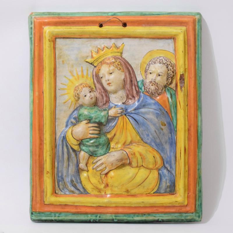 Immagine sacra in maiolica Immagine sacra in maiolica