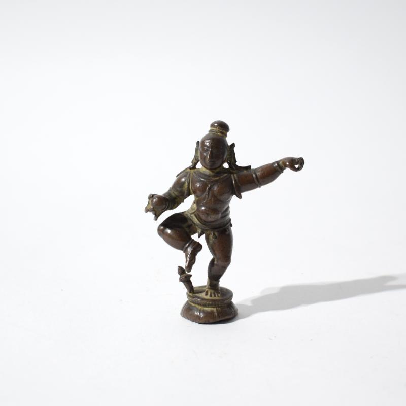 Bronzo devozionale raffigurante Balakrishna Bronzo devozionale raffigurante Balakrishna