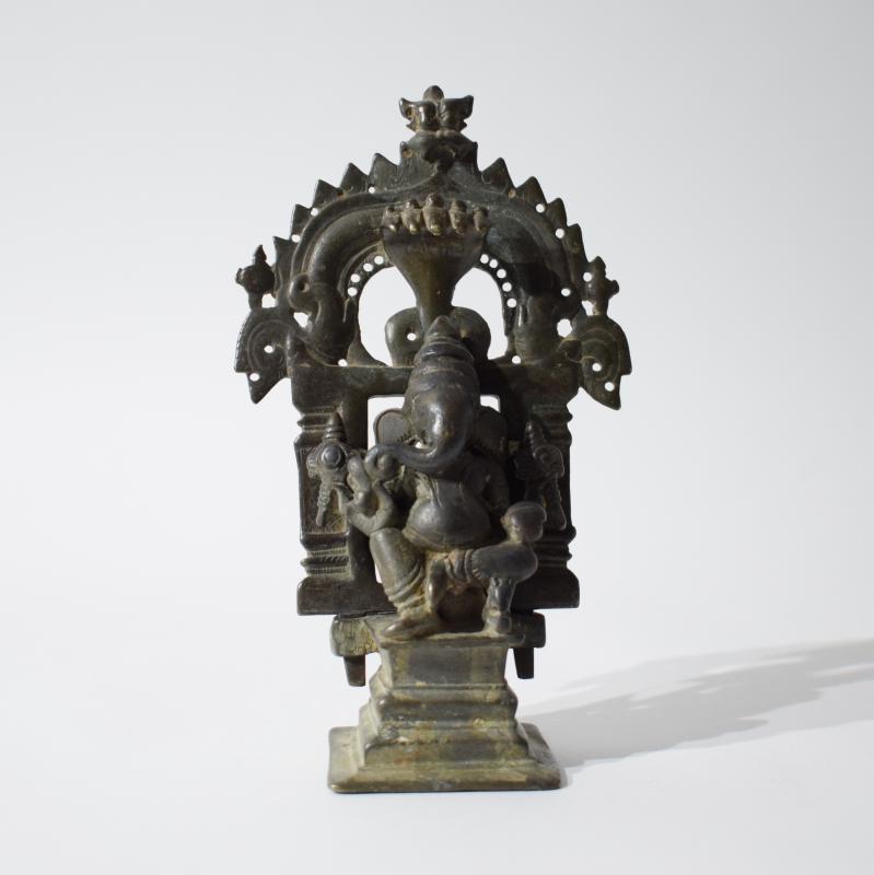 Bronzo devozionale raffigurante Ganesha Bronzo devozionale raffigurante Ganesha