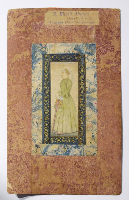 Dipinto Mughal raffigurante un dignitario Dipinto Mughal raffigurante un dignitario