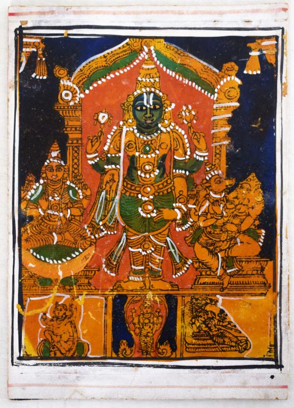 Dipinto raffigurante Vishnu Dipinto raffigurante Vishnu