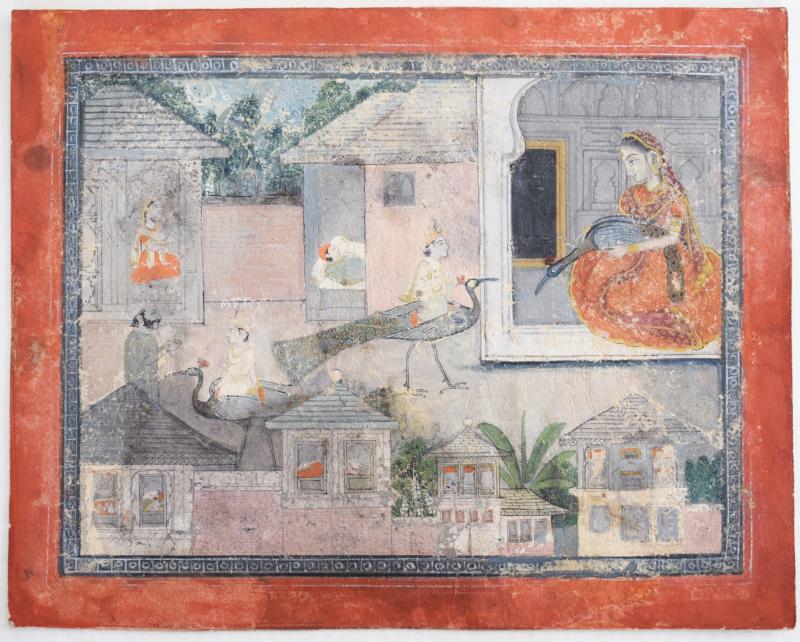 Dipinto raffigurante storie della vita di Kartikeya Dipinto raffigurante storie della vita di Kartikeya