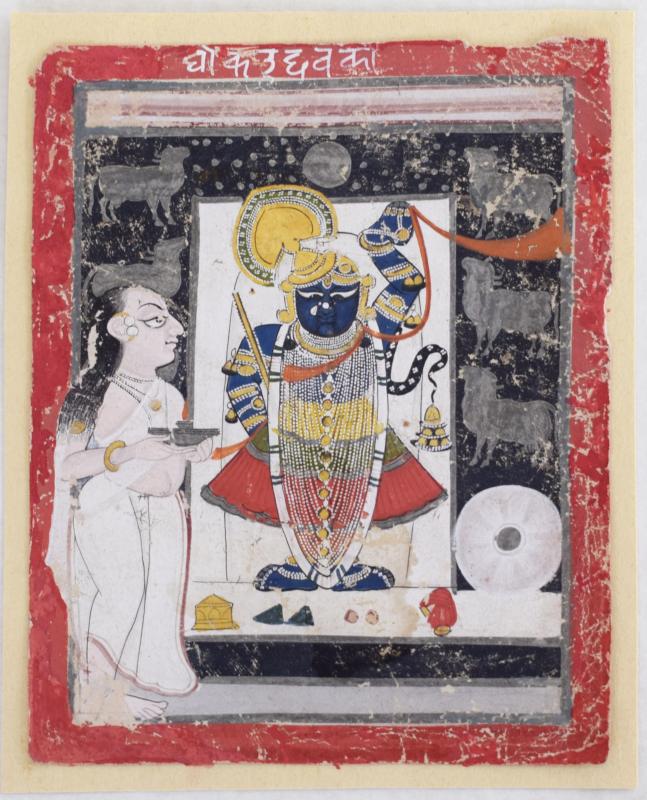 Dipinto raffigurante Krishna Shrinathji Dipinto raffigurante Krishna Shrinathji
